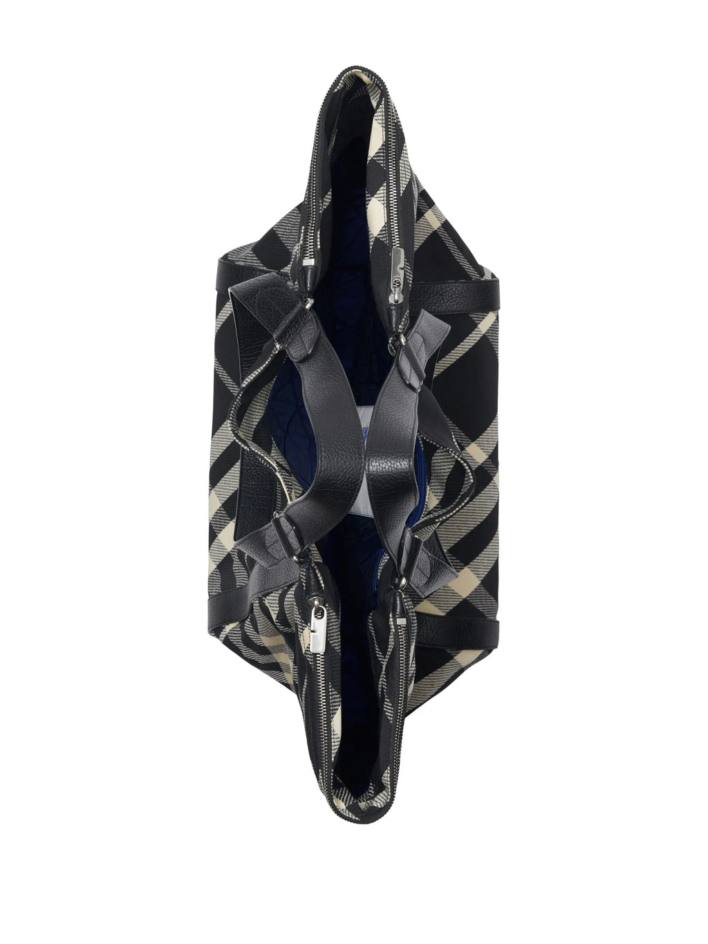 Burberry Festival Check Canvas Tote Bag – Black Ivory