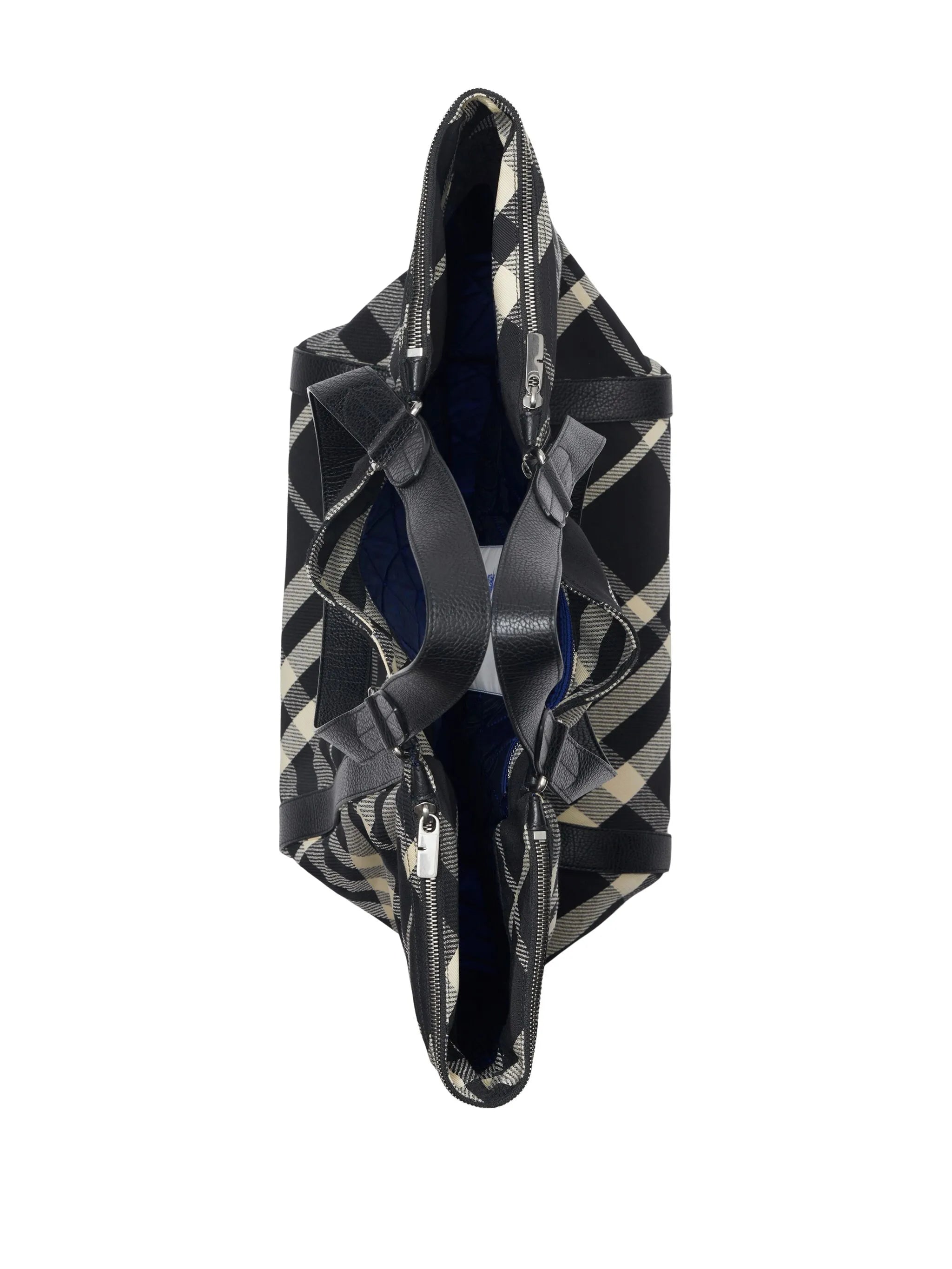 Burberry Festival Check Canvas Tote Bag – Black Ivory