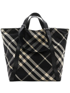 Burberry Festival Check Canvas Tote Bag – Black Ivory