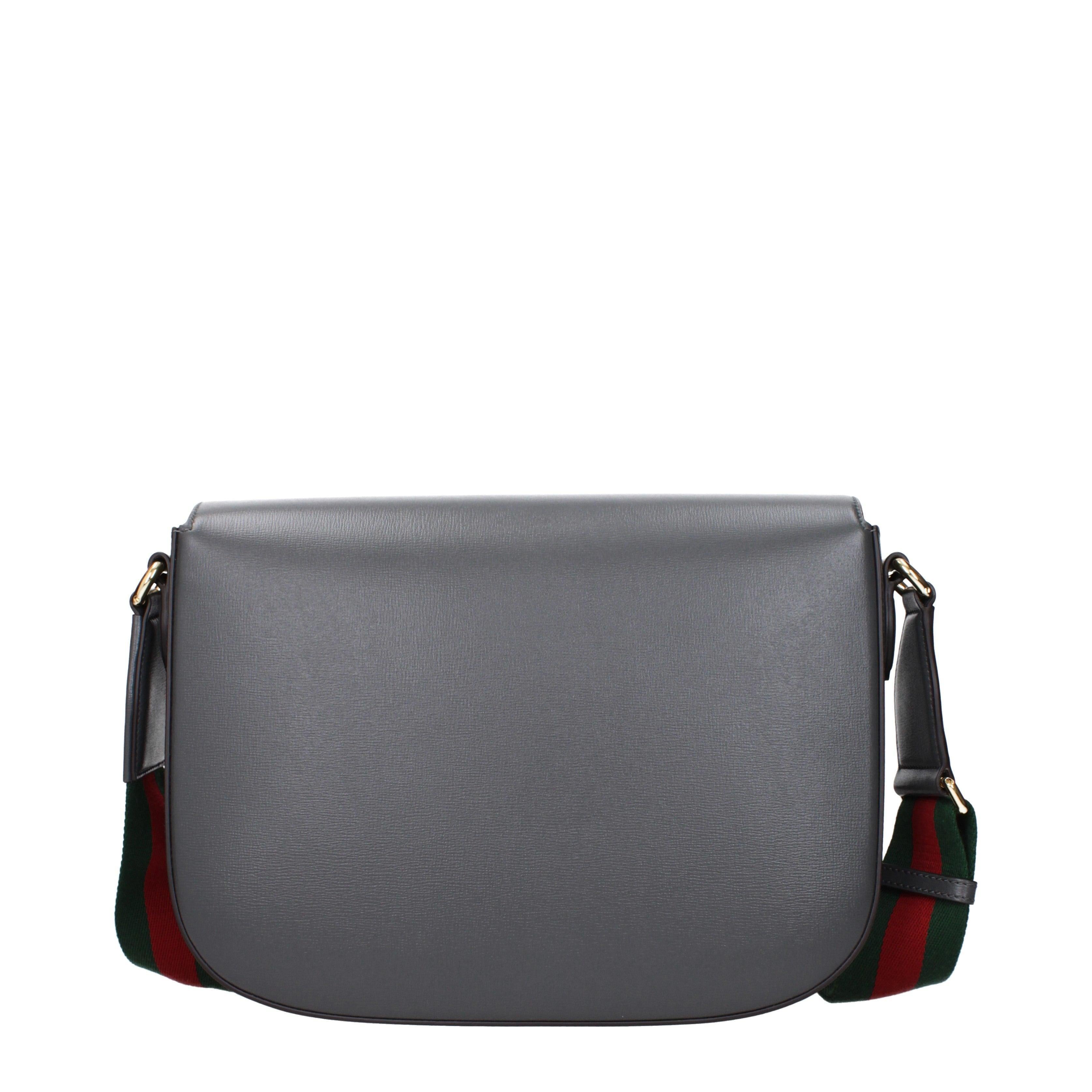 Gucci Horsebit 1955 Shoulder Bag in Grey Leather