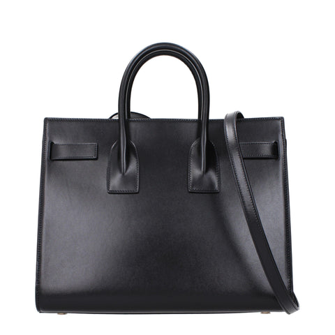 Saint Laurent Sac de Jour Tote Bag Black Leather Gold Hardware
