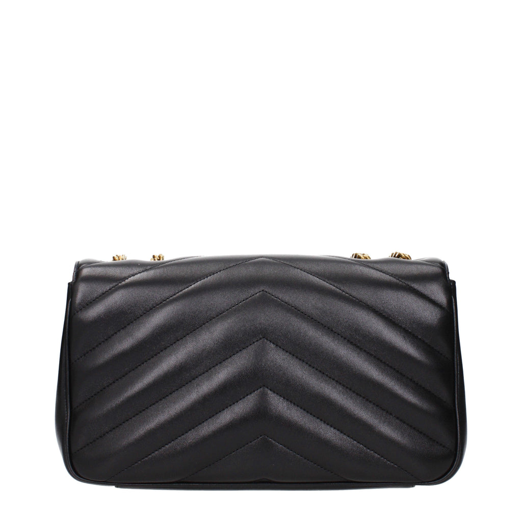 Saint Laurent Niki Envelope Chain Bag with Pouch in Black Leather