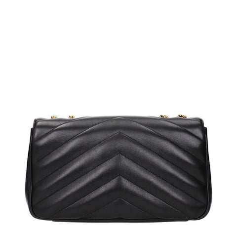 Saint Laurent Niki Envelope Chain Bag with Pouch in Black Leather