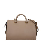 Burberry Banwell Top Handle Bag – Chestnut & Beige Leather