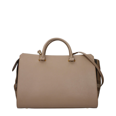 Burberry Banwell Top Handle Bag – Mink & Beige Leather