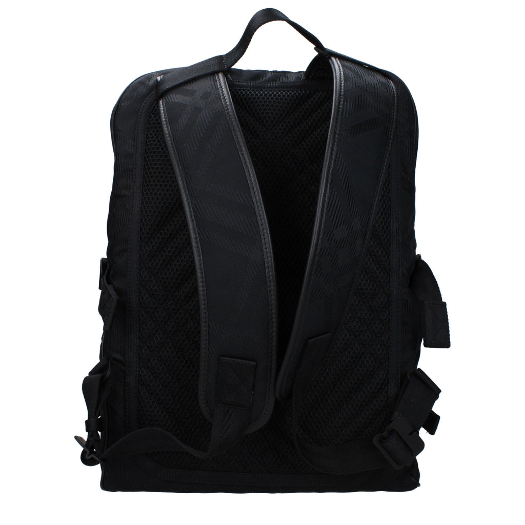 Burberry Black Tonal Check Backpack