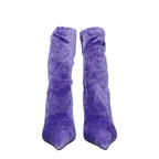Balenciaga Women’s Pointed Velvet Stiletto Boots – Viola