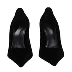 Balenciaga Women’s Pointed Velvet Pumps – Black