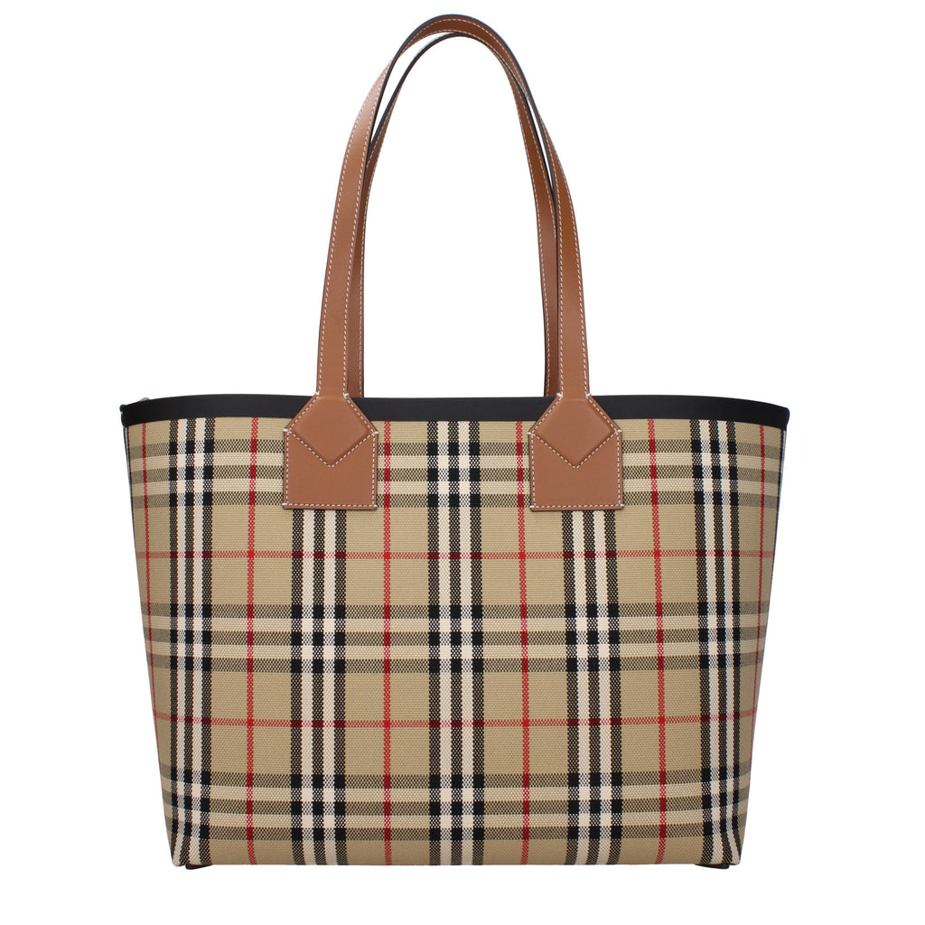 Burberry Check Tote Brown with Detachable Pouch