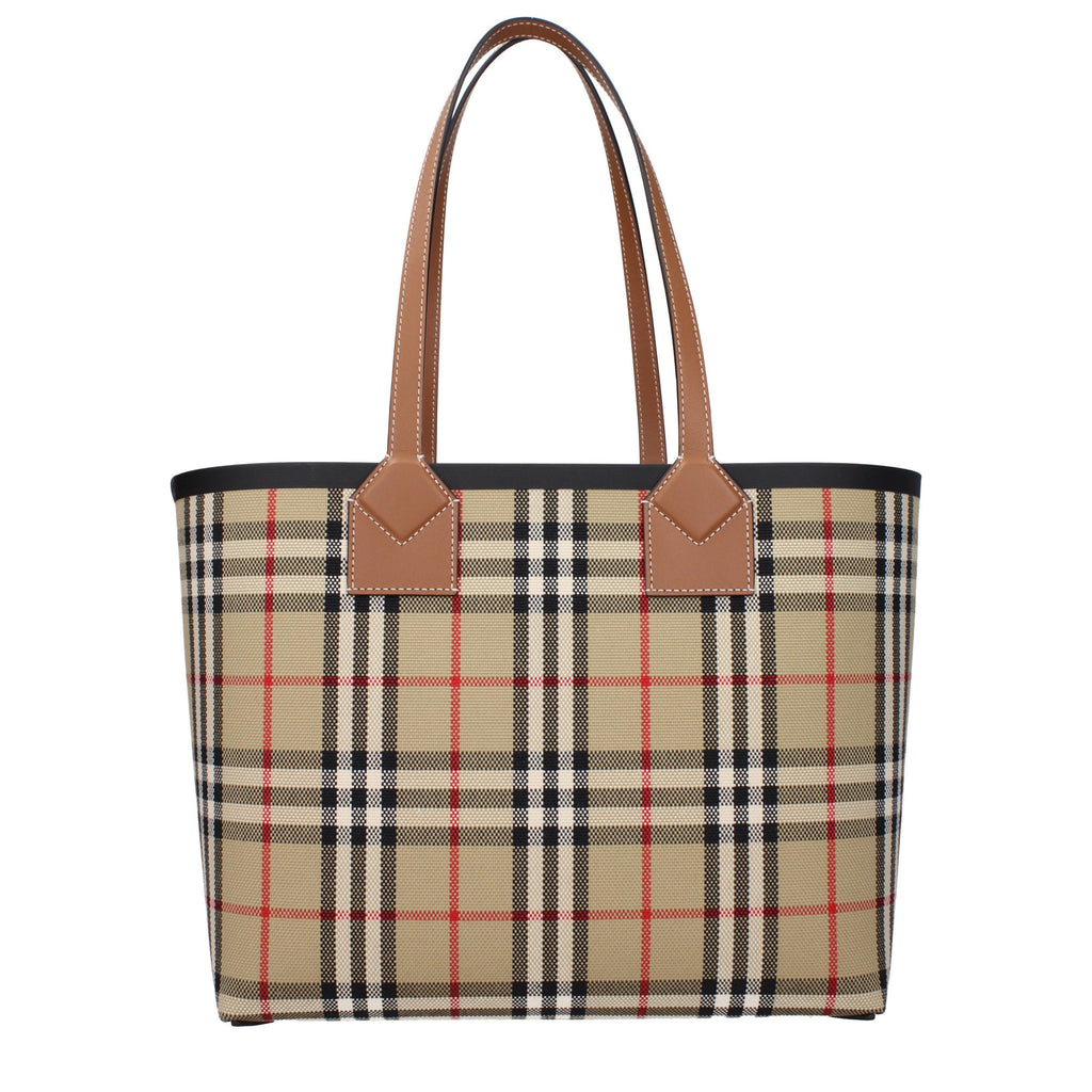 Burberry Check Medium Tote Brown with Detachable Pouch