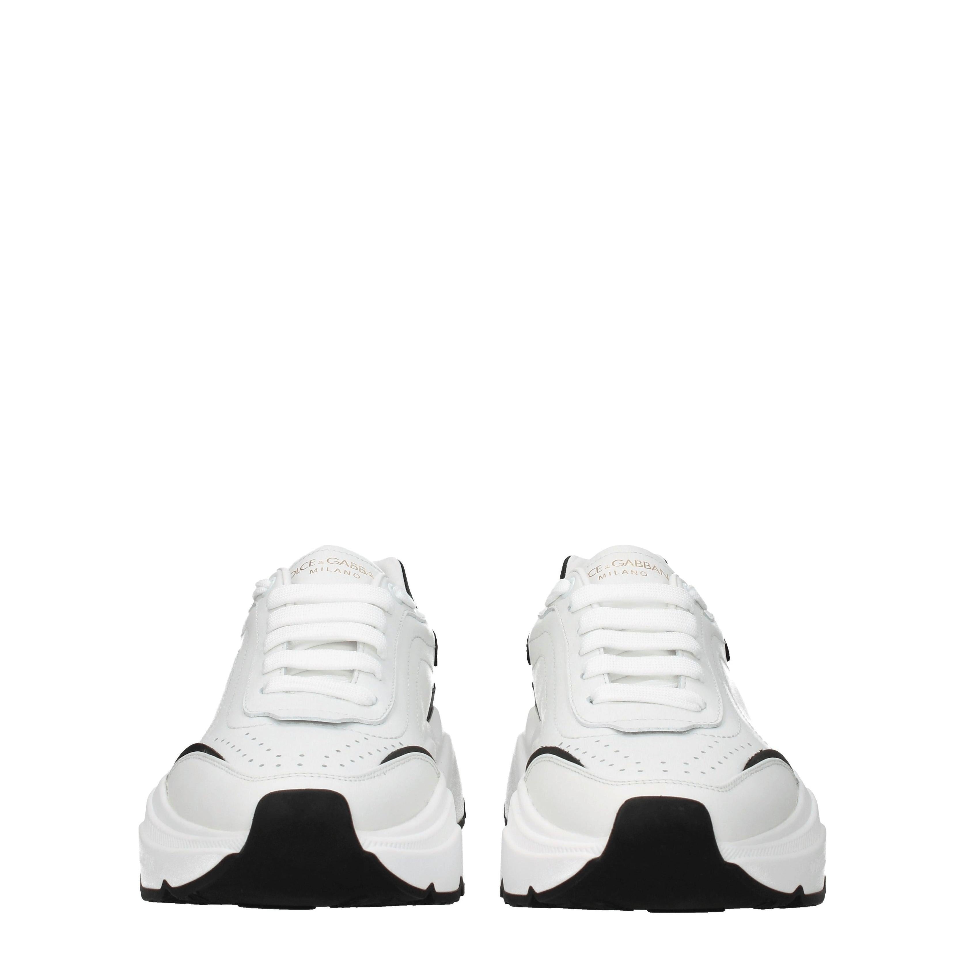Dolce & Gabbana Men's Chunky Sole Sneakers – White &amp; Black