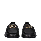 Dolce & Gabbana Men’s Leather Loafer with DG Buckle