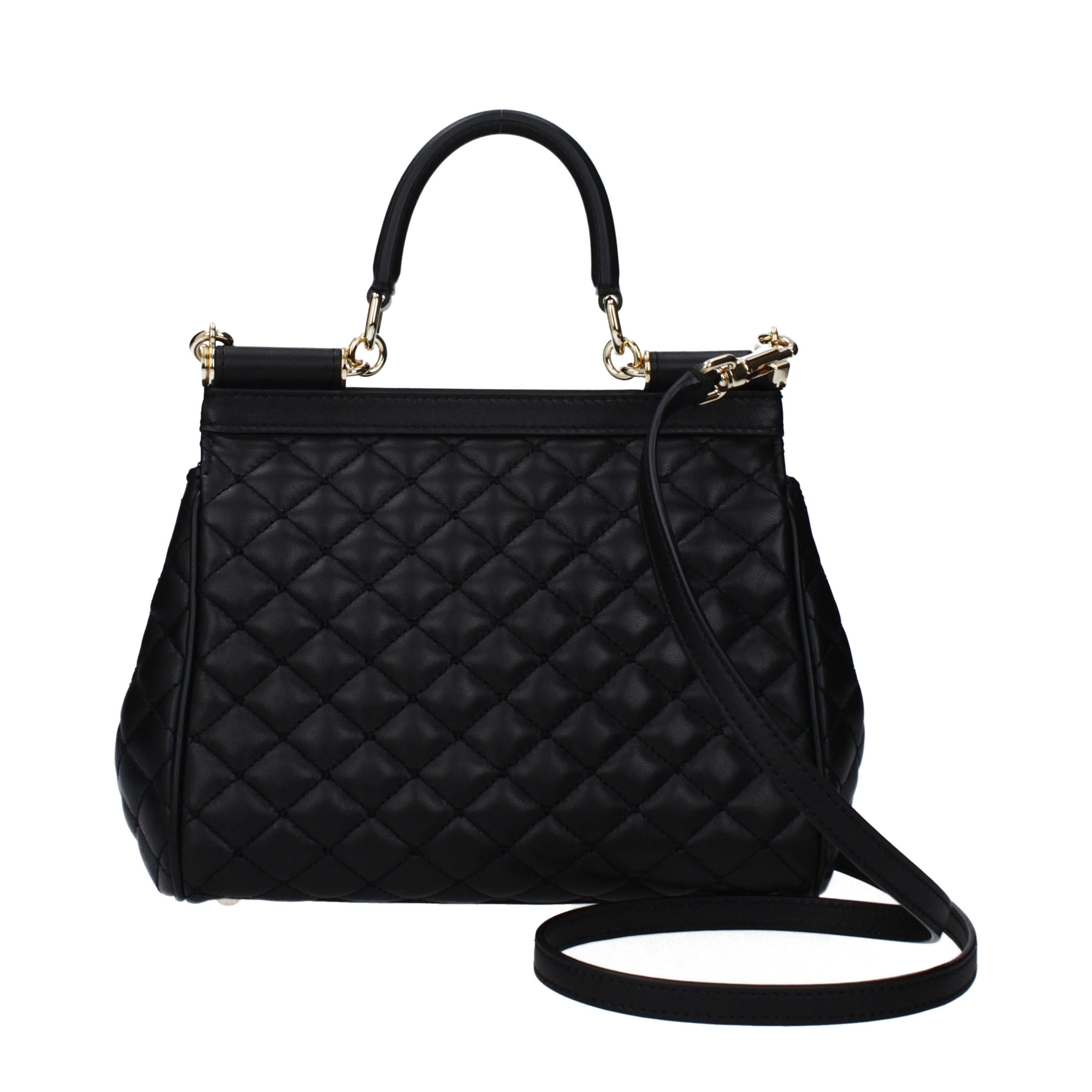 Dolce & Gabbana Medium Sicily Handbag – Black