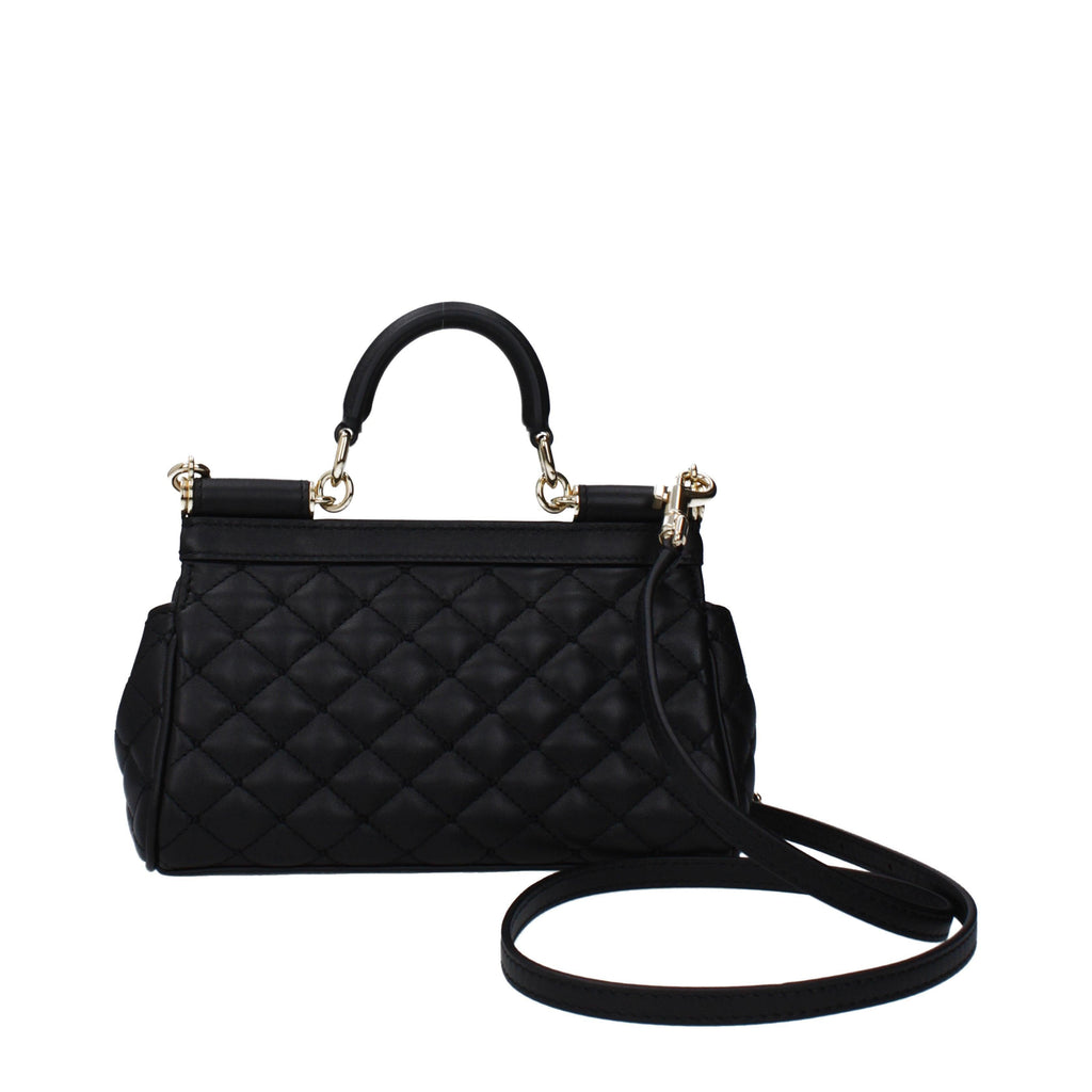 Dolce & Gabbana Small Sicily Handbag – Black