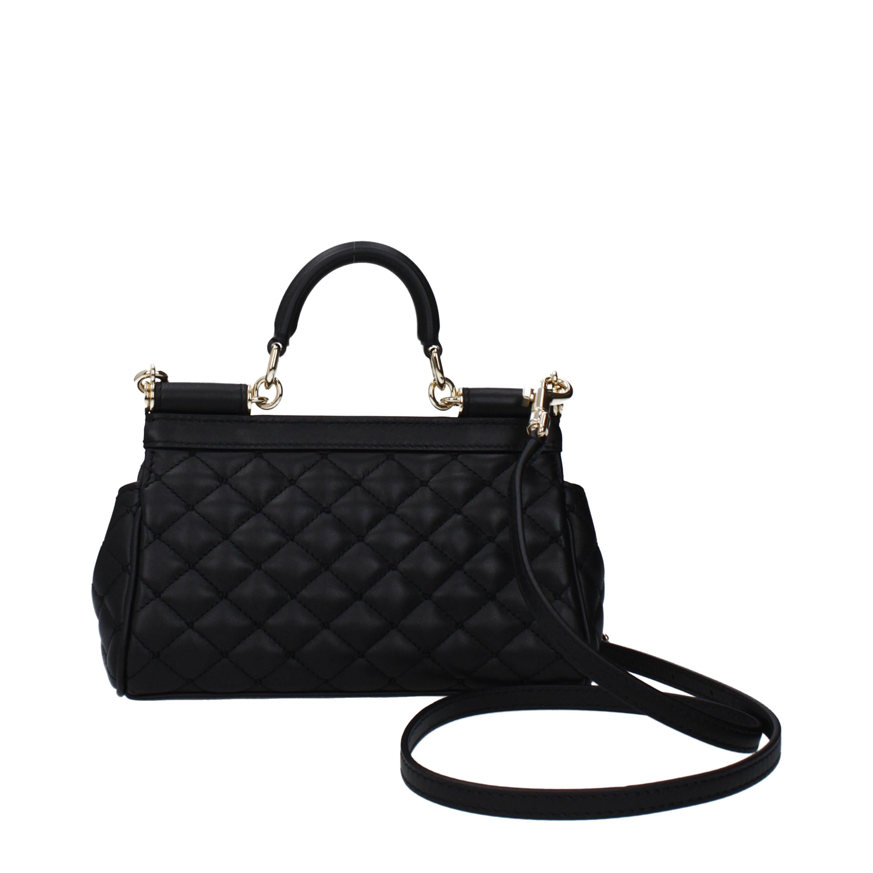 Dolce & Gabbana Small Sicily Handbag – Black