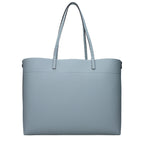 Fendi Medium Roll Light Blue Selleria shopper with 218 hand-sewn topstitches
