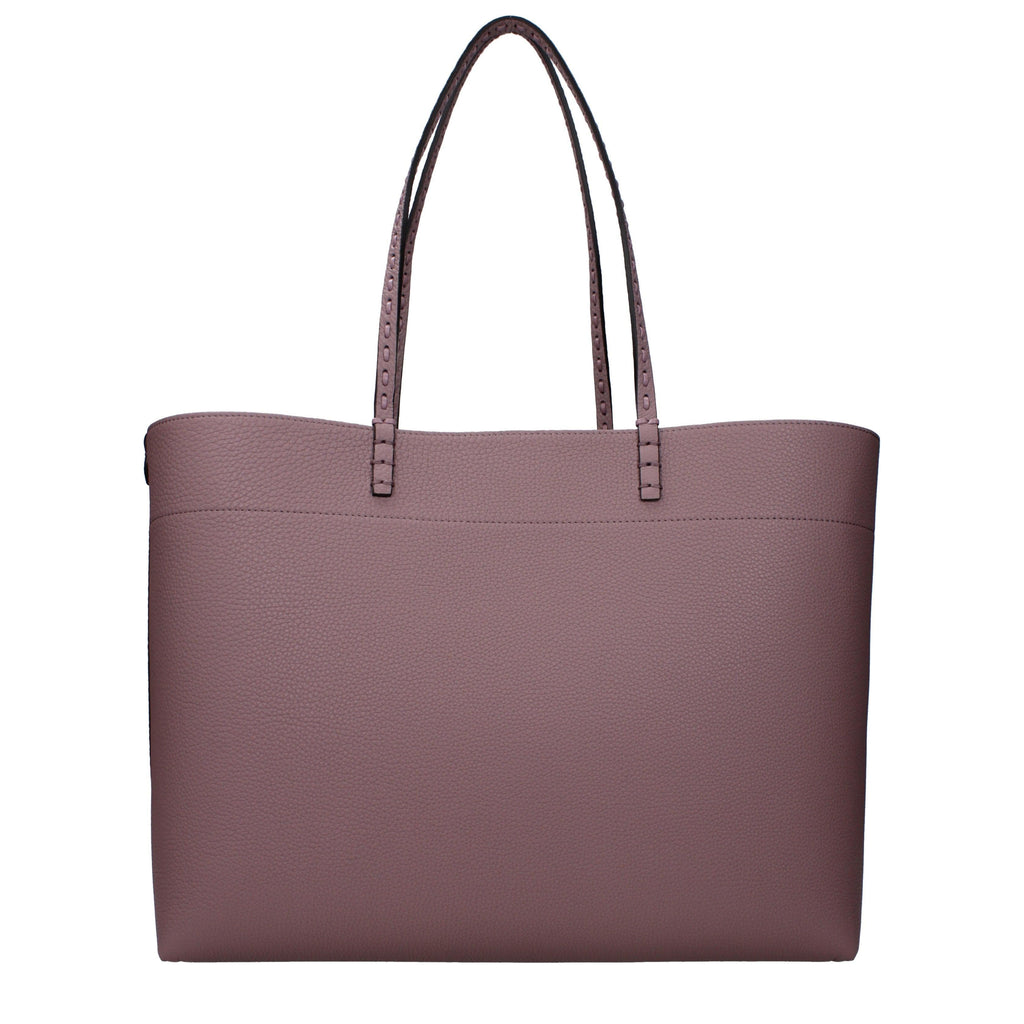 Fendi Medium Roll Rose Selleria shopper with 218 hand-sewn topstitches