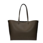 Fendi Medium Roll Khaki Selleria shopper with 218 hand-sewn topstitches