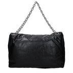 Balenciaga Large Monaco Tote Bag in Black Calf Leather with Chain Strap