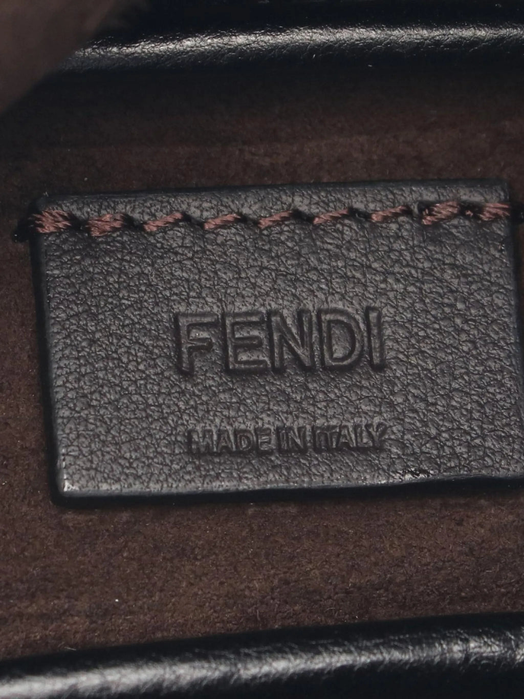 Fendi Black Leather Crossbody Bag for Men