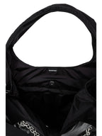 Balenciaga Large Monaco Tote Bag in Black Calf Leather with Chain Strap