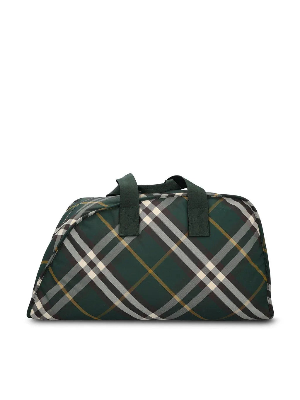 Burberry Large Shield Check-pattern Zipped Duffle Bag