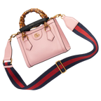 Gucci Diana Small Pink Leather Tote Bag with Bamboo Handles