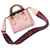 Gucci Diana Small Pink Leather Tote Bag with Bamboo Handles