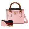 Gucci Diana Small Pink Leather Tote Bag with Bamboo Handles