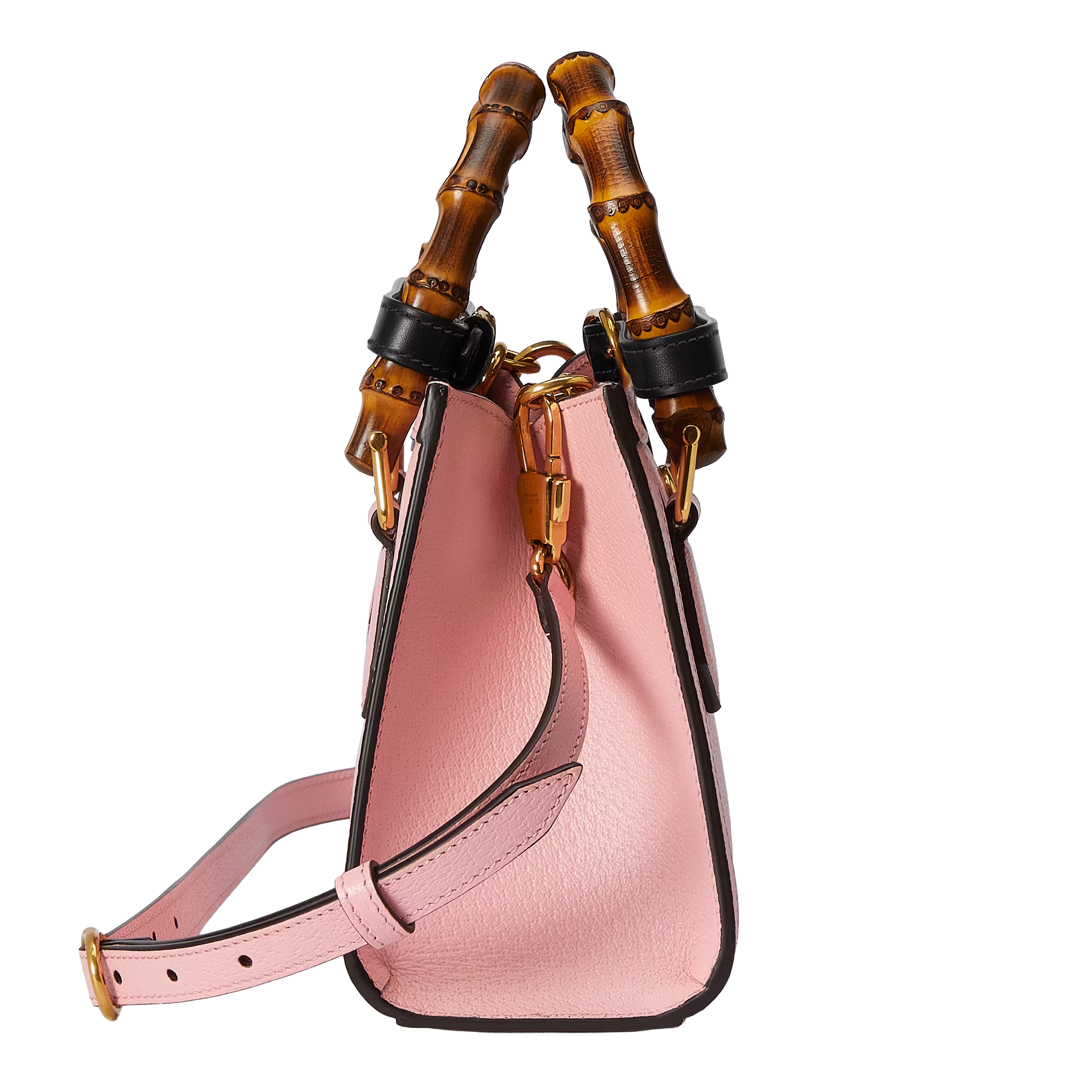 Gucci Diana Small Pink Leather Tote Bag with Bamboo Handles