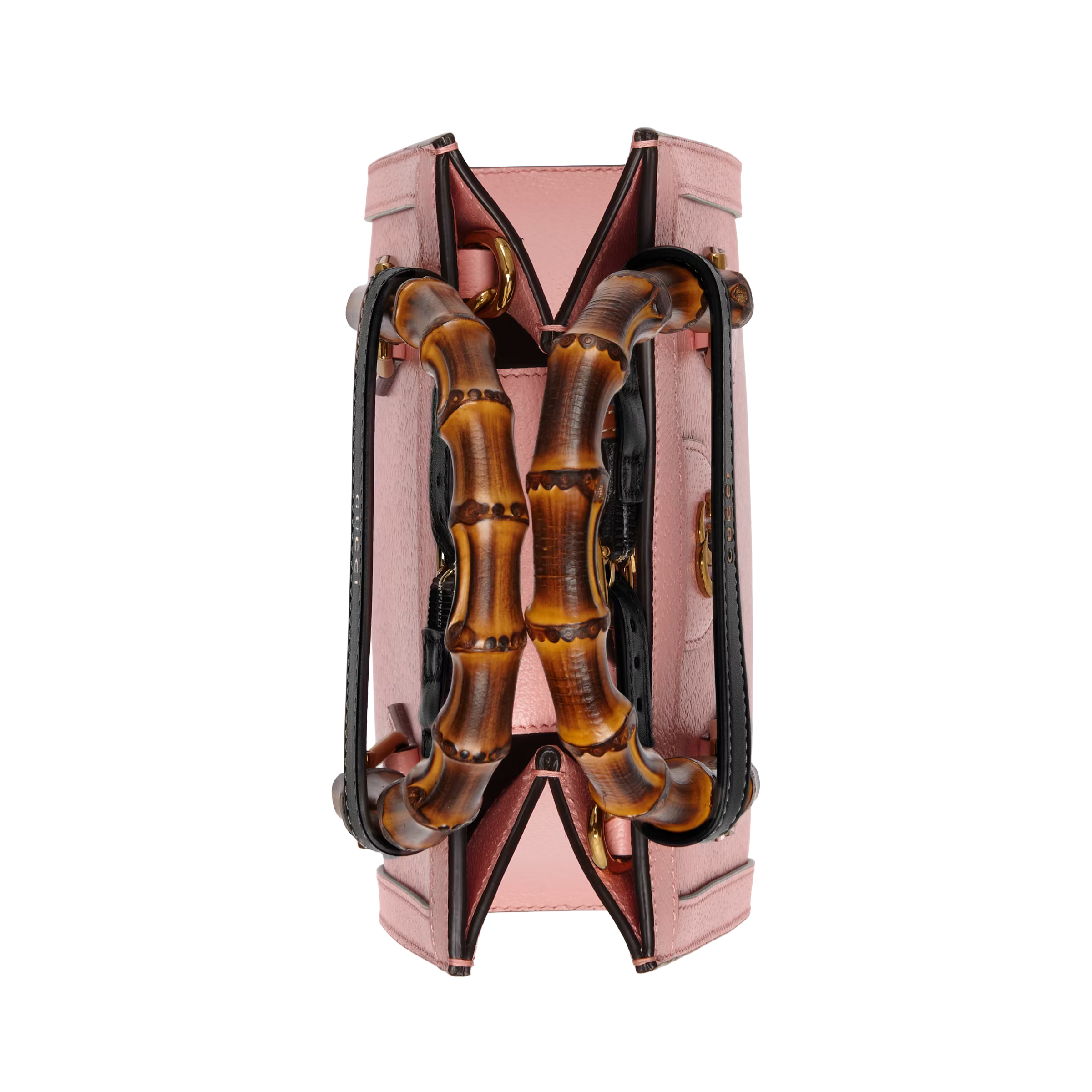 Gucci Diana Small Pink Leather Tote Bag with Bamboo Handles