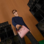 Gucci Diana Small Pink Leather Tote Bag with Bamboo Handles