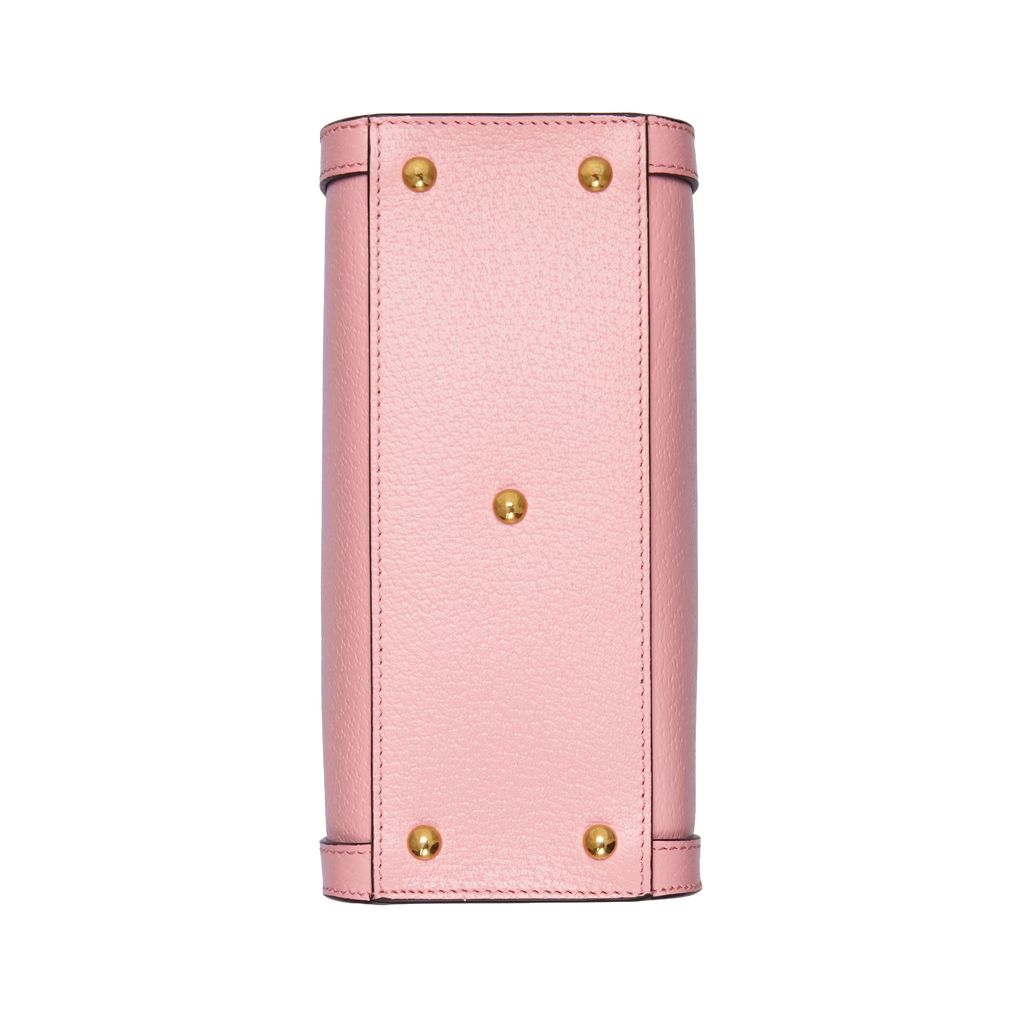 Gucci Diana Small Pink Leather Tote Bag with Bamboo Handles