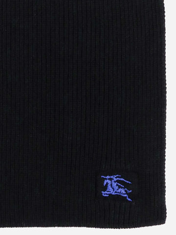 Burberry Embroidered Wool Scarf – Black