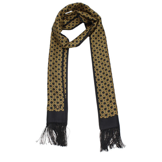 Valentino Garavani Silk Foulard Nero Giallo