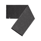 Grey GG Jacquard Pattern Knitted Scarf