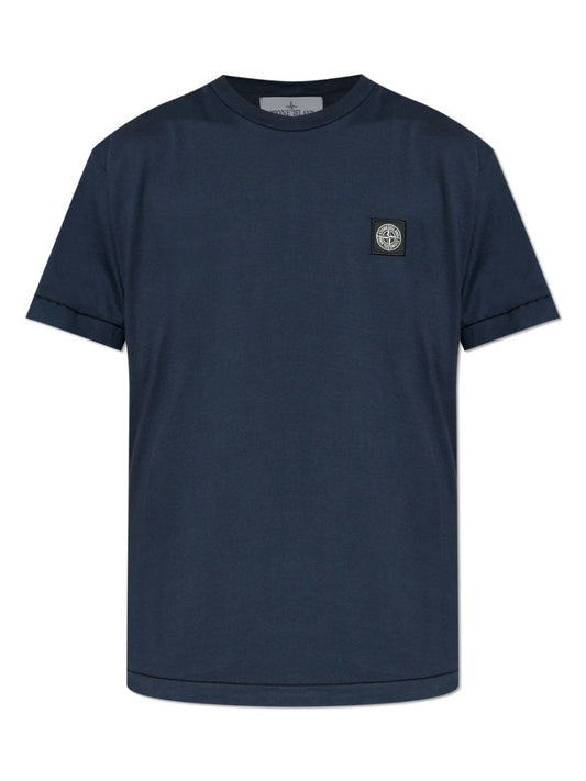 Stone Island Cotton T-Shirt – Blue