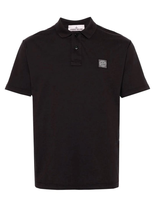Stone Island Cotton Polo Shirt – Black