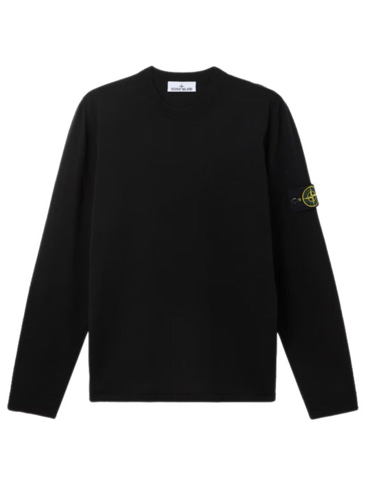 Stone Island Black Cotton Knitwear