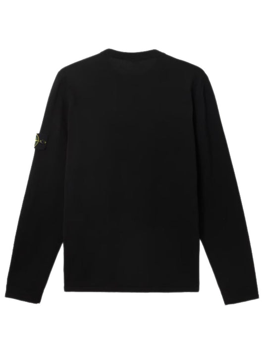 Stone Island Black Cotton Knitwear