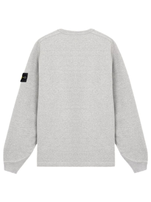 Stone Island Grey Melange Cotton Sweatshirt