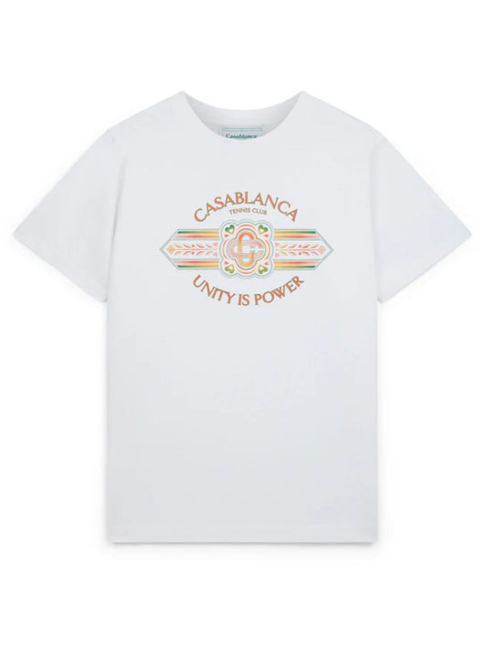 Casablanca White Cotton T-Shirt