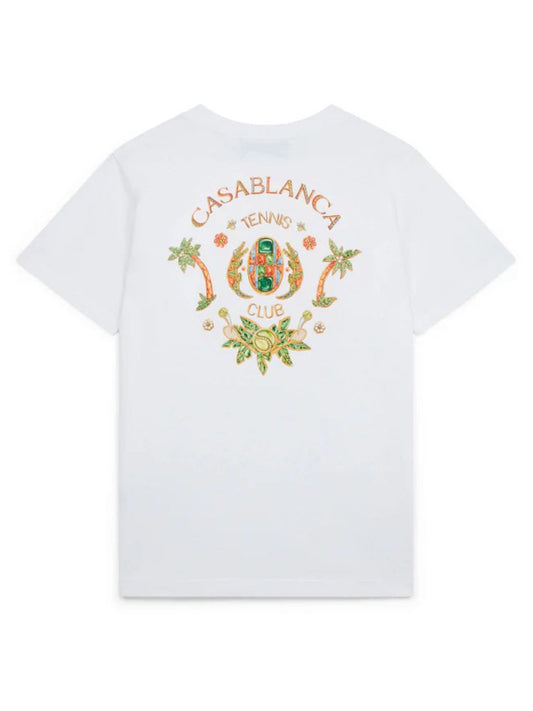 Casablanca Cotton T-Shirt – White
