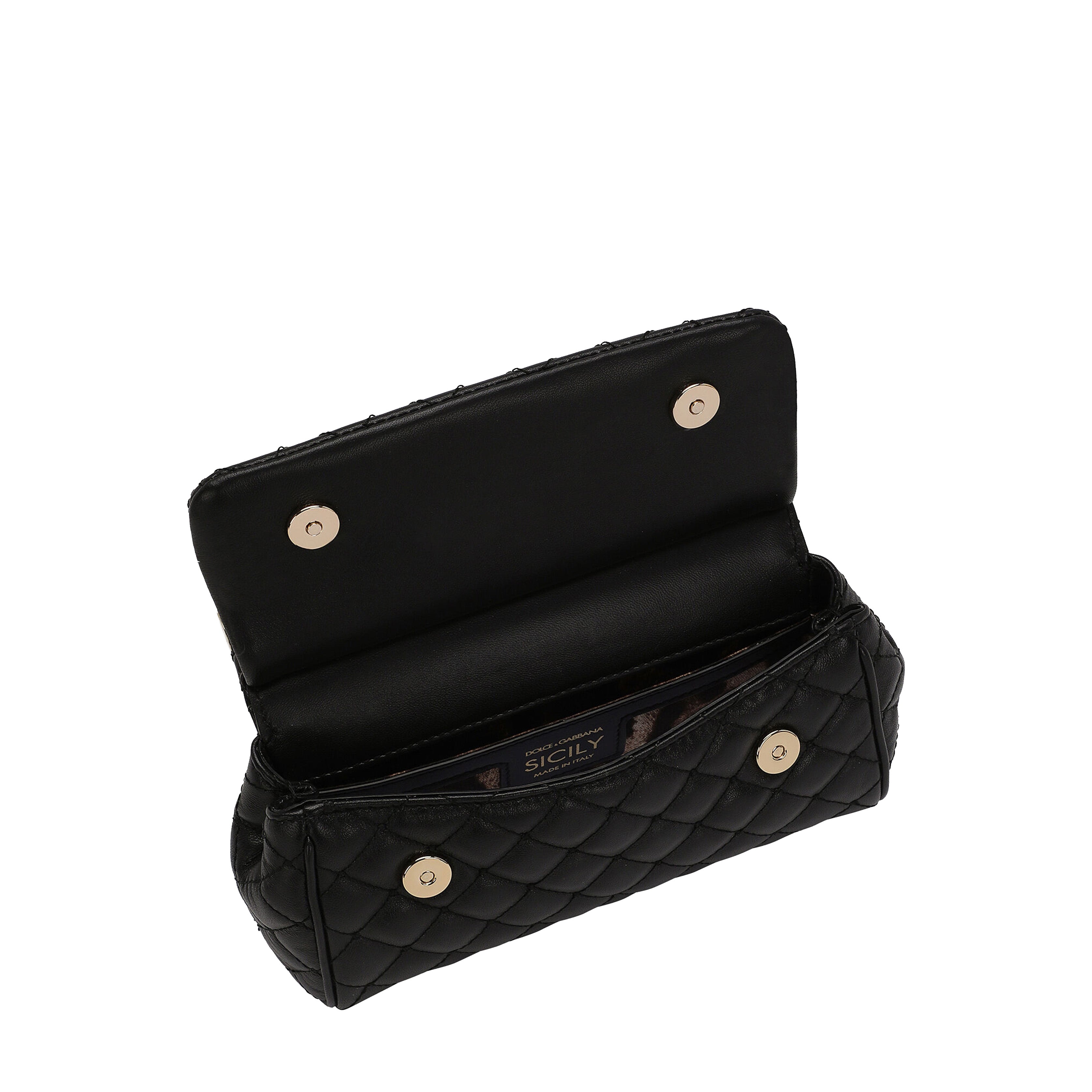 Dolce & Gabbana Small Sicily Handbag – Black