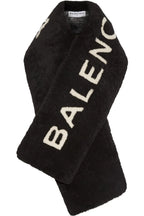 Balenciaga Oversized Shearling Logo ultra rare scarf