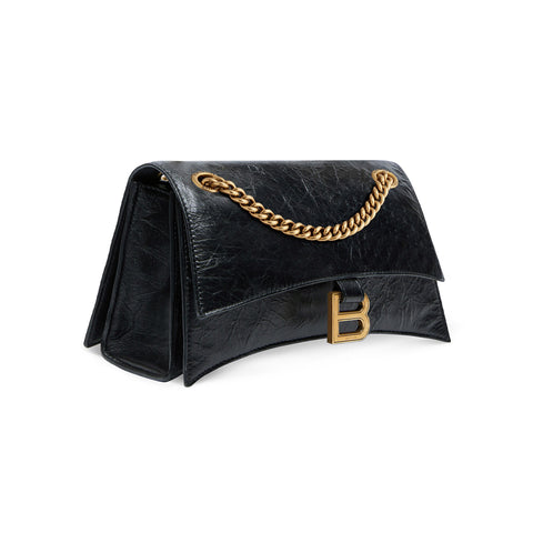 Balenciaga Crush Small Chain Bag in black