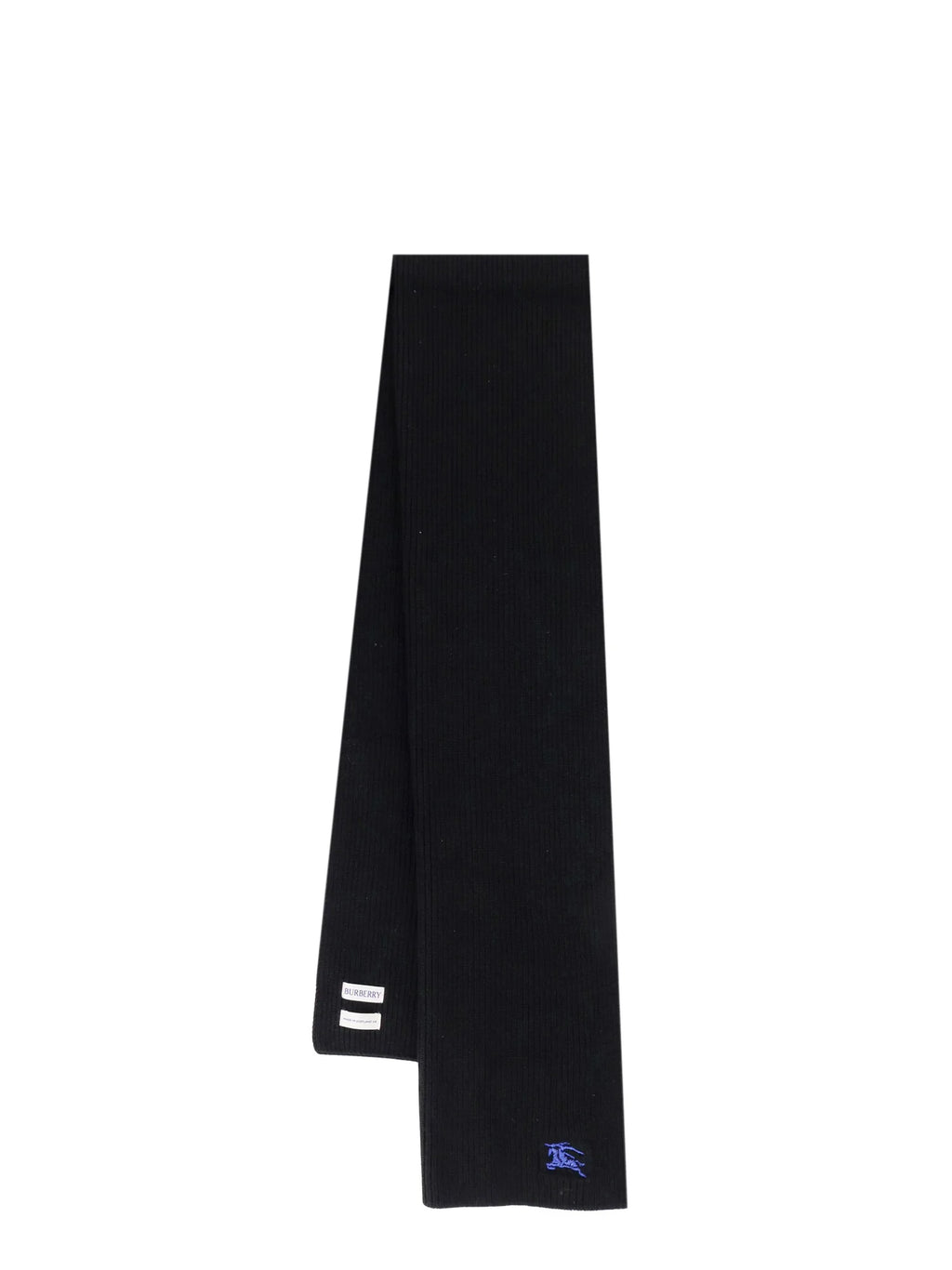 Burberry Embroidered Wool Scarf – Black