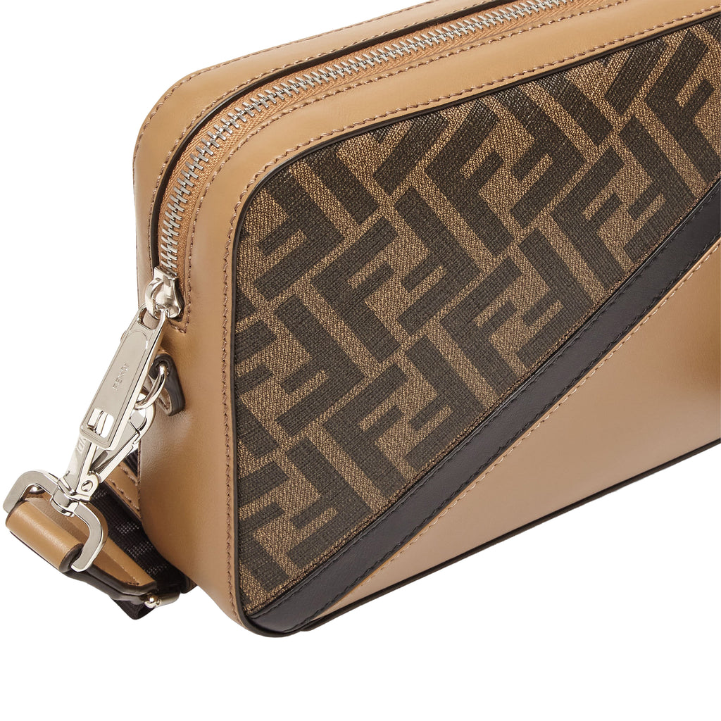 Fendi Diagonal Multicolour leather bag
