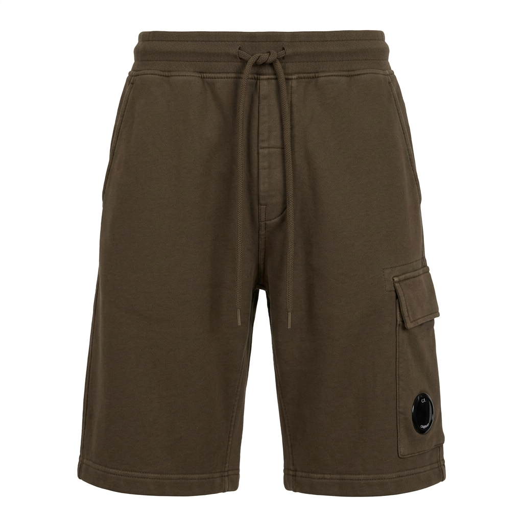C.P. Company Gunmetal bermuda fehér háttéren