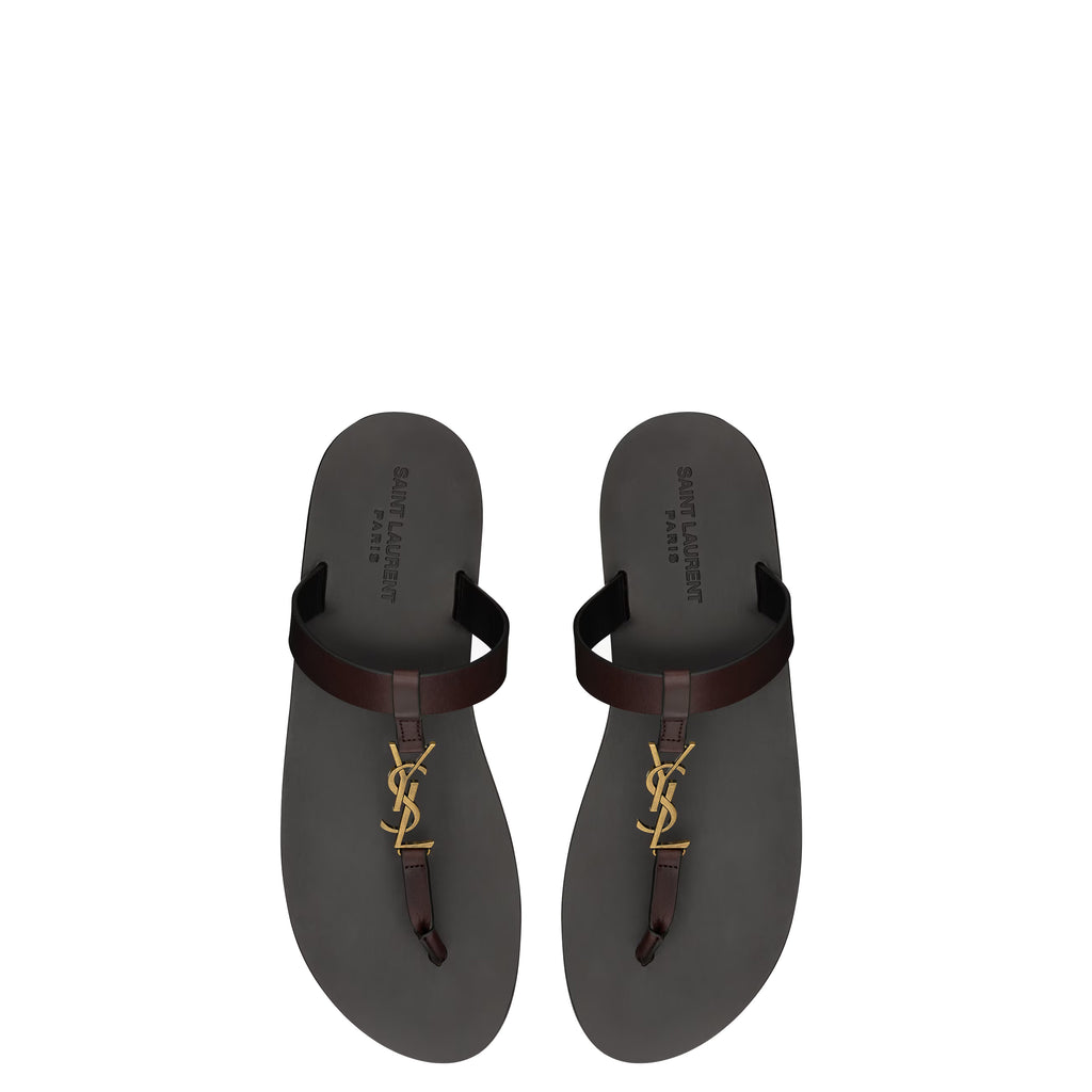 YSL CASSANDRE slides in smooth leather